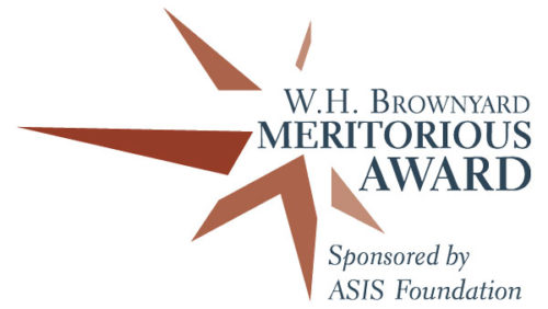 Brownyard meritorious aware for security industry professionals